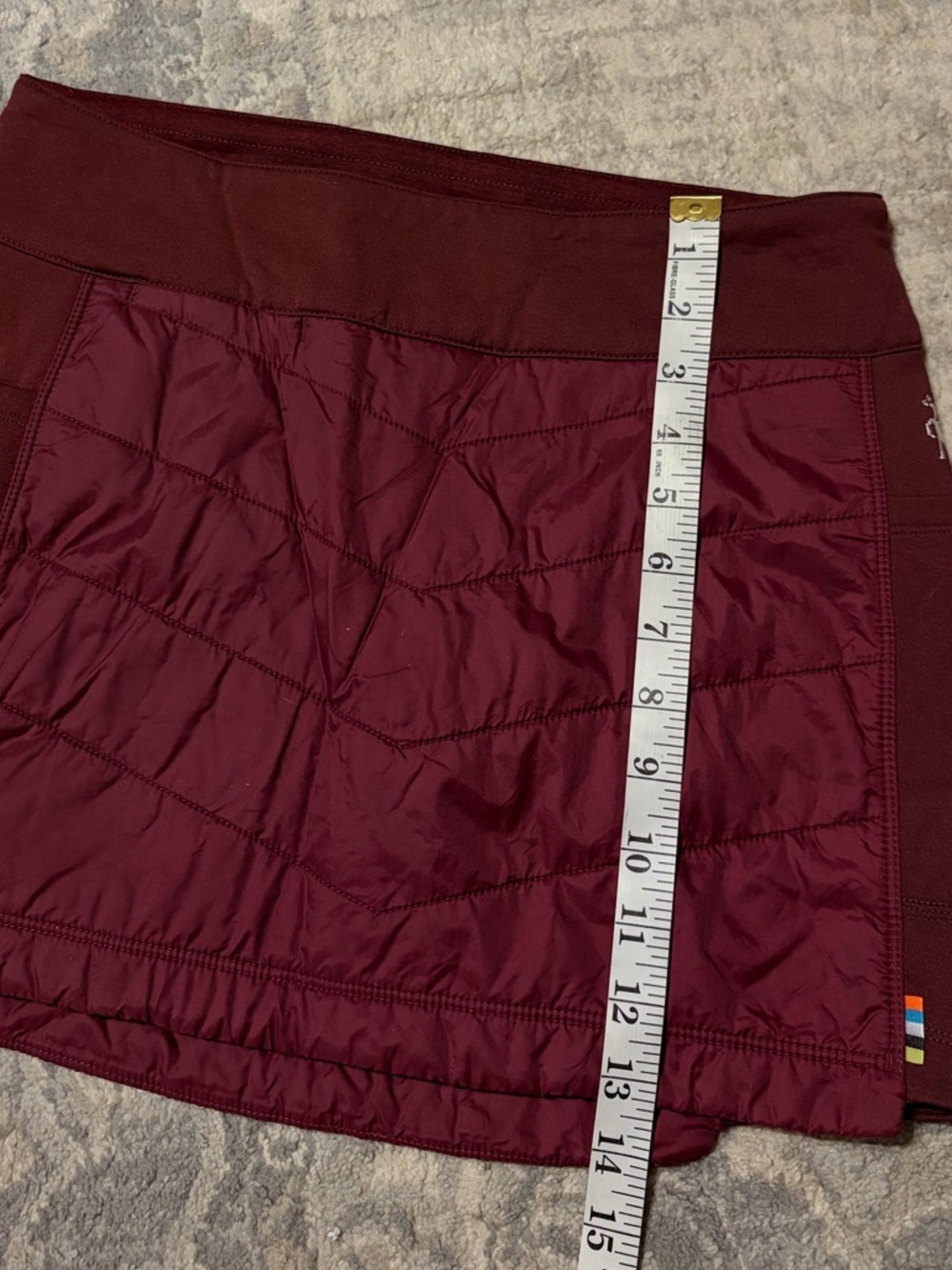 Smartwool women’s quilted smartloft pull on skirt black cherry size small - Picture 6 of 9